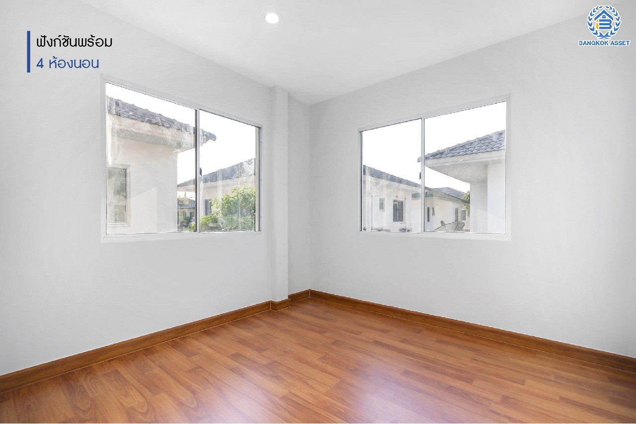 บ้านมือสองตกแต่งใหม่ ม.มัณฑนา ปิ่นเกล้า-พระราม5 แบรนด์ LH บรรยากาศเงียบเป็นส่วนตัว บนเนื้อที่ 59.4 ตร.ว. ฟังก์ชัน 4 ห้องนอน 3 ห้องน้ำ 2 ที่จอดรถ Facilities ครบครัน! บนทำเลเดินทางสะดวก หน้าโครงการติดถนนนครอินทร์ ใกล้วงเวียนพระราม5 และจุดขึ้นทางด่วน "ศรีรัช"